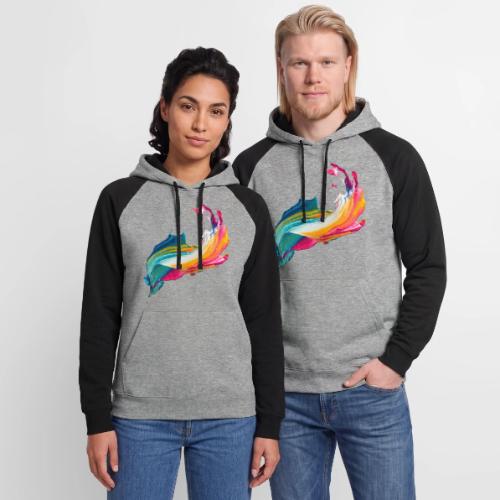 Spectrum Stream - Unisex Colorblock Hoodie