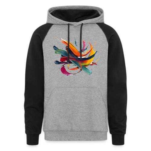Colorful Waves - Unisex Colorblock Hoodie