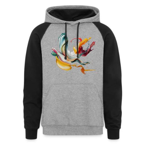 Abstract Chaos - Unisex Colorblock Hoodie