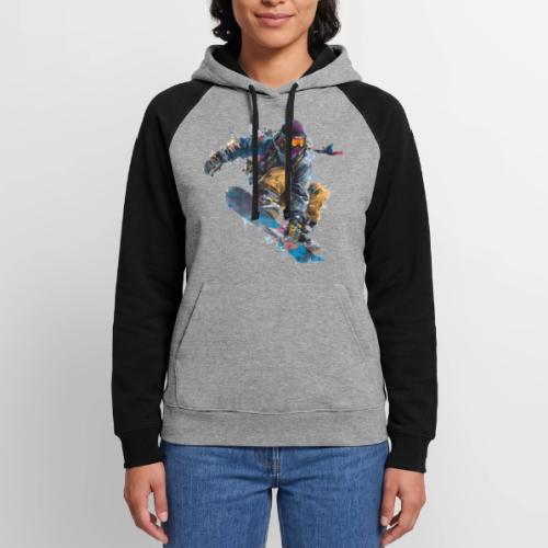 Snowboarding: Splash of Speed - Unisex Colorblock Hoodie