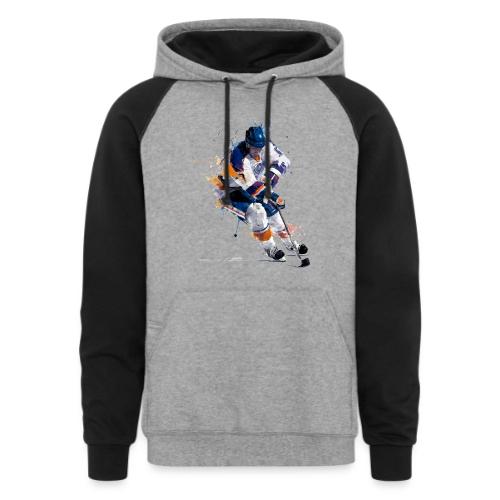Hockey: Icy Streaks - Unisex Colorblock Hoodie