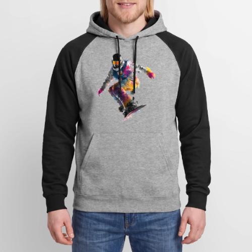 Snowboarding: Frozen Palette - Unisex Colorblock Hoodie