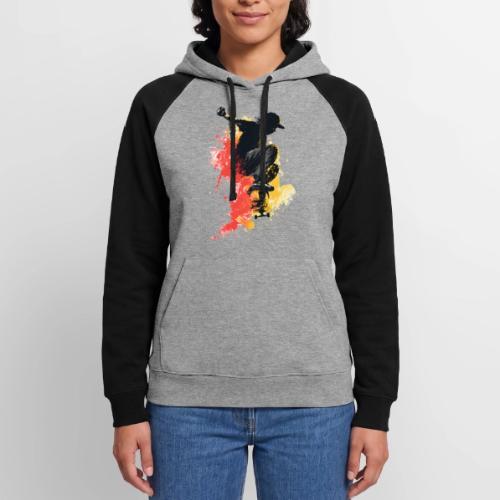 Skateboarding: Splash of Motion - Unisex Colorblock Hoodie