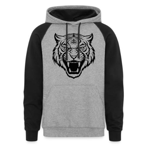 Souvenirs Tiger Animal Design, Tiger Animals. - Unisex Colorblock Hoodie