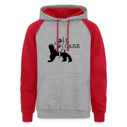 I care - Unisex Colorblock Hoodie