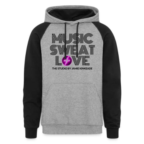 MUSIC SWEAT LOVE - Unisex Colorblock Hoodie