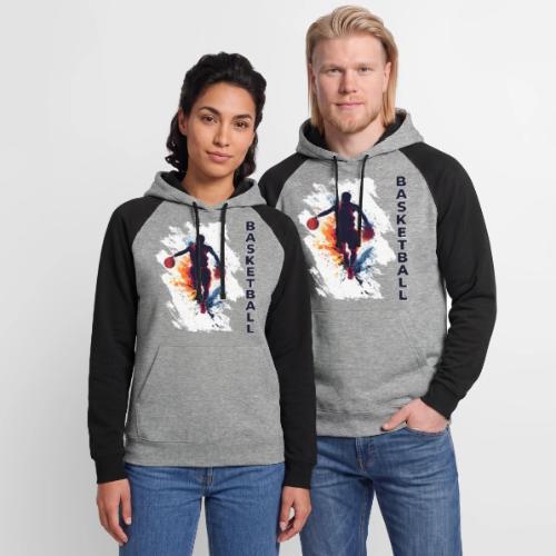 Basketball Hustle - Unisex Colorblock Hoodie