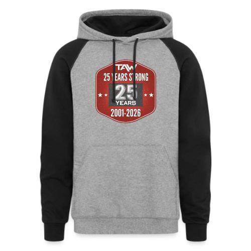 25 YRS - Unisex Colorblock Hoodie