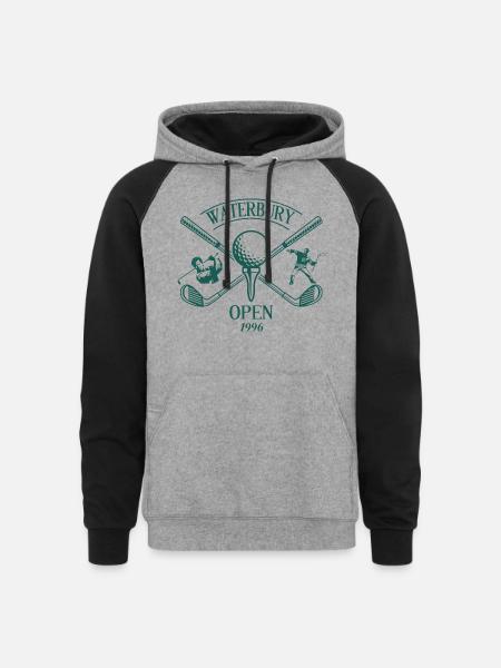 Waterbury Open - Unisex Colorblock Hoodie - heather gray/black