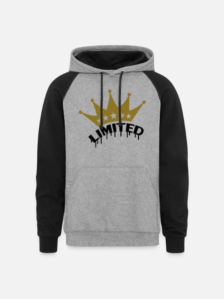 Limited - Unisex Colorblock Hoodie - heather gray/black