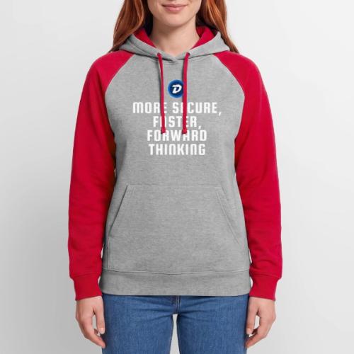 Digibyte. More secure, faster, forward thinking - Unisex Colorblock Hoodie