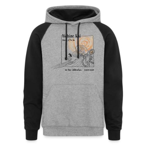 WKI 20th Bday Logo - Unisex Colorblock Hoodie