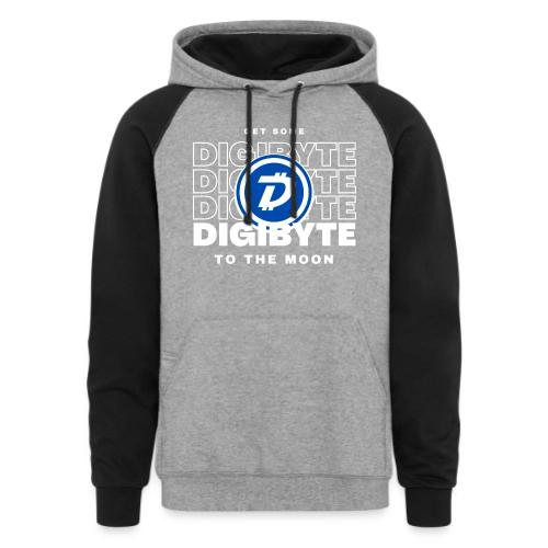 Digibyte. More secure, faster, forward thinking - Unisex Colorblock Hoodie