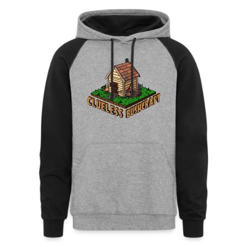 Clueless Bushcraft 2022 Logo - Unisex Colorblock Hoodie