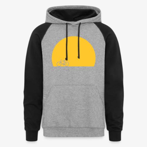 Sundown Bicycle - Unisex Colorblock Hoodie