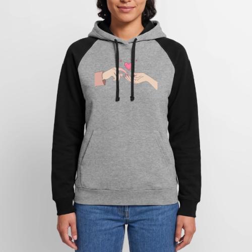 Valentine’s Touch - Unisex Colorblock Hoodie
