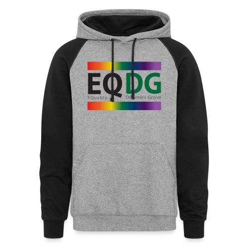 EQDG logo - Unisex Colorblock Hoodie