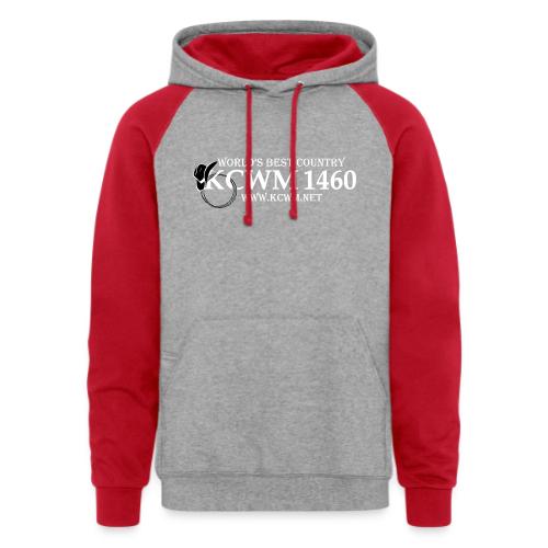 KCWM Logo Inverted - Unisex Colorblock Hoodie