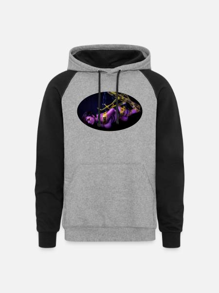Toxic - Unisex Colorblock Hoodie - heather gray/black
