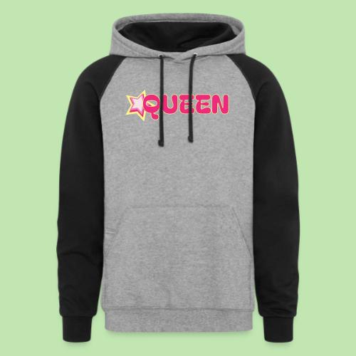 queen high resolution logo transparent 1 - Unisex Colorblock Hoodie