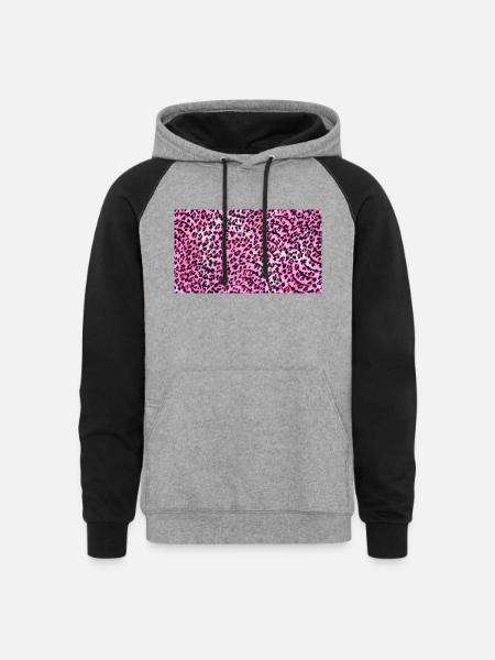 Pattern - Unisex Colorblock Hoodie - heather gray/black