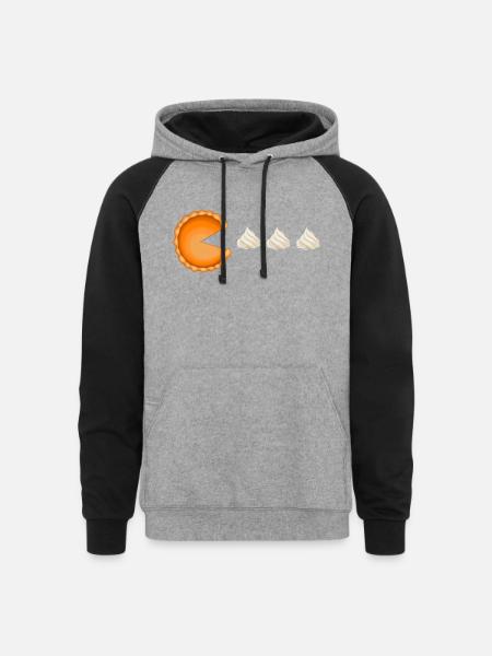 Pack Pie - Unisex Colorblock Hoodie - heather gray/black
