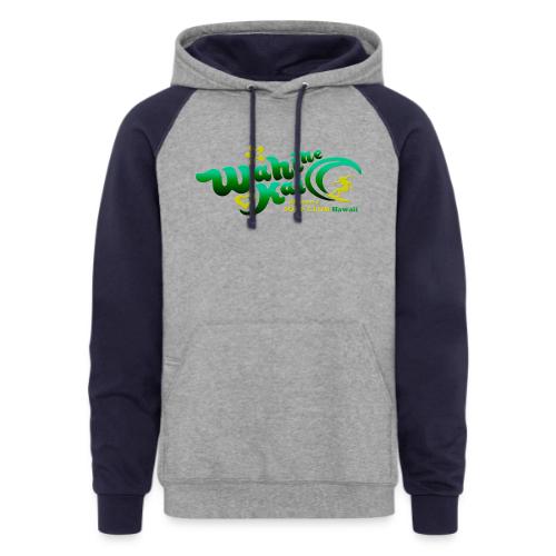 Wahine Kai Hawaii Vector V1 - Unisex Colorblock Hoodie