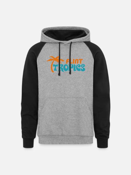 Flint Tropics SemiPro Jersey - Unisex Colorblock Hoodie - heather gray/black