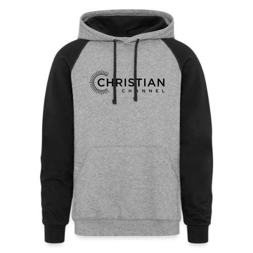 Christian Channel Black - Unisex Colorblock Hoodie