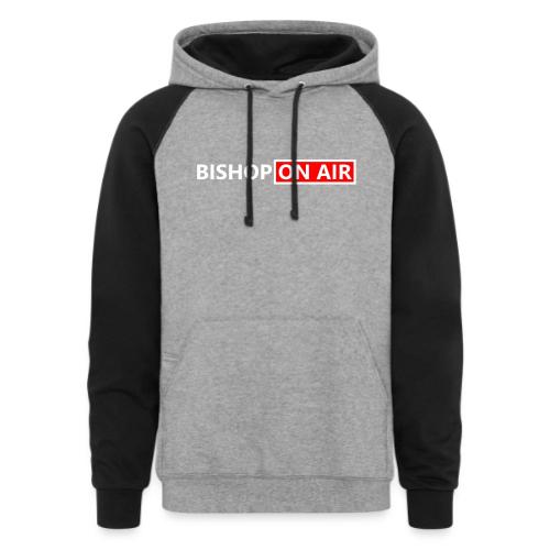 BISHOP ON AIR LONG WHITE - Unisex Colorblock Hoodie