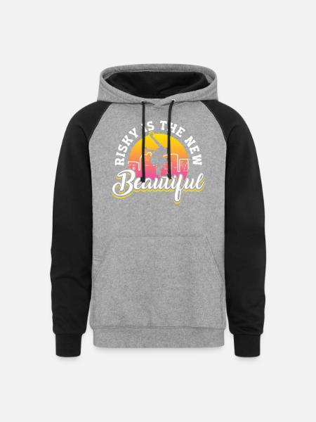 Parkour Freerunning Traceur - Unisex Colorblock Hoodie - heather gray/black