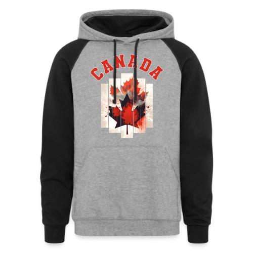 Heart of Canada Art - Unisex Colorblock Hoodie