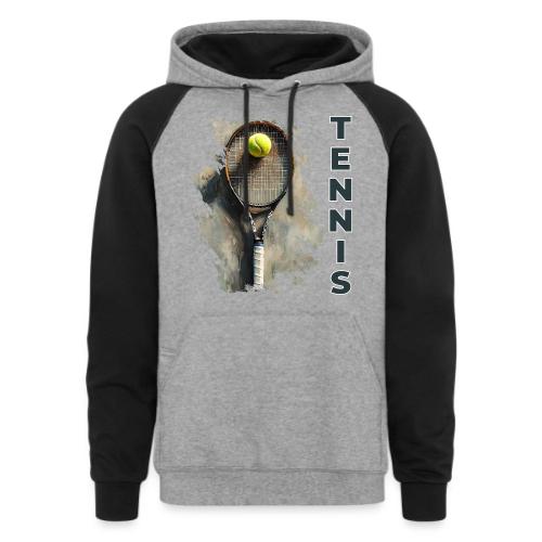 Tennis Power Play - Unisex Colorblock Hoodie