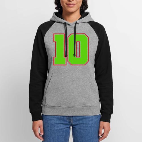 The Magic Number 10 - Unisex Colorblock Hoodie