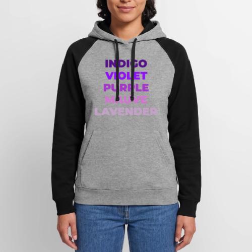 Shades of Purple - Unisex Colorblock Hoodie