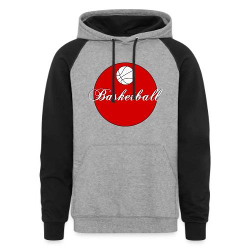 Basketball: Bold Hoops - Unisex Colorblock Hoodie