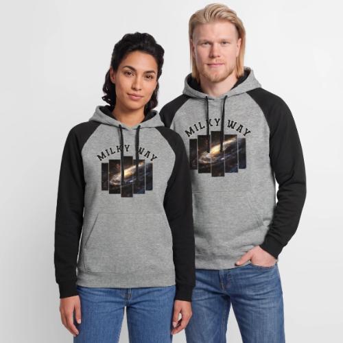 Milky way galaxy - Unisex Colorblock Hoodie