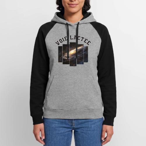 The Milky Way: A Visual Tribute - Unisex Colorblock Hoodie