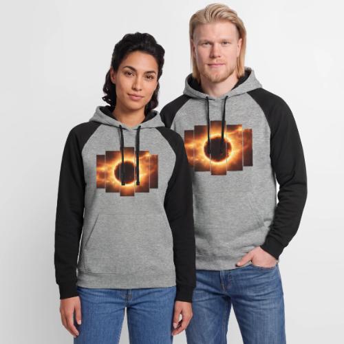 Eclipse Beyond Worlds - Unisex Colorblock Hoodie