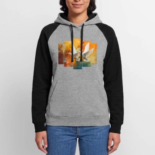 Wings of Peace - Unisex Colorblock Hoodie