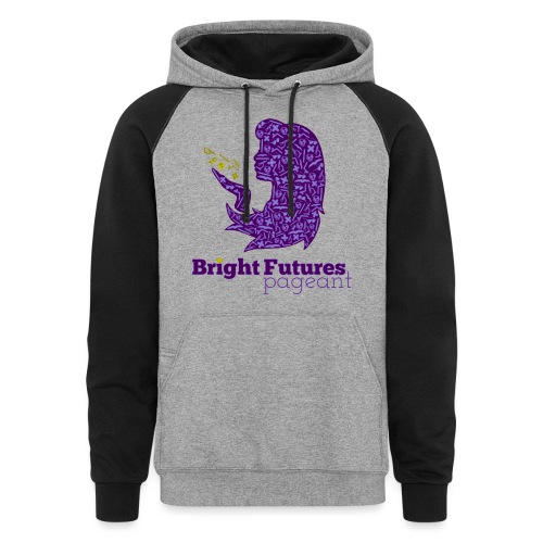 Official Bright Futures Pageant Logo - Unisex Colorblock Hoodie