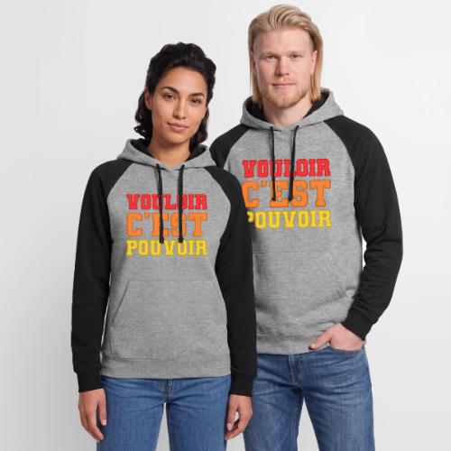 Where there's a will there's a way - Unisex Colorblock Hoodie