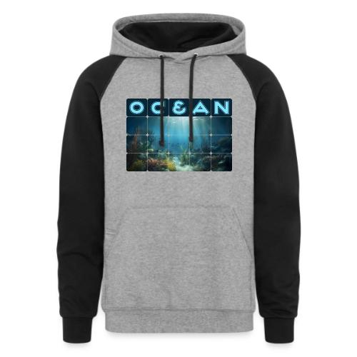Ocean: Beneath the Surface - Unisex Colorblock Hoodie