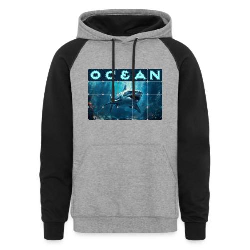 Ocean: Predator's Domain - Unisex Colorblock Hoodie