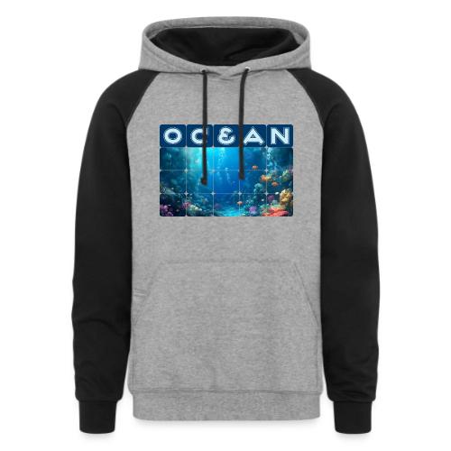Ocean: Coral Carnival - Unisex Colorblock Hoodie