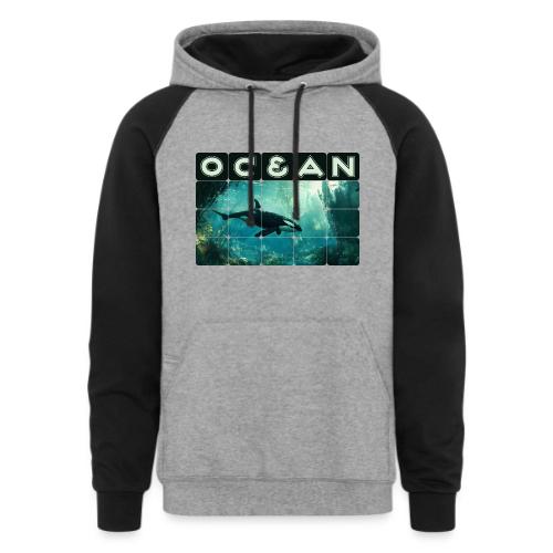 Ocean: Silent Hunter - Unisex Colorblock Hoodie