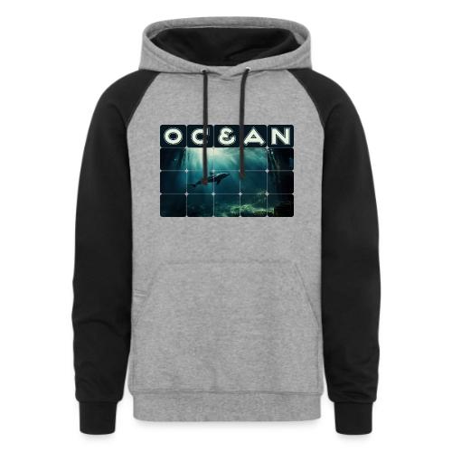 Ocean Whisper - Unisex Colorblock Hoodie