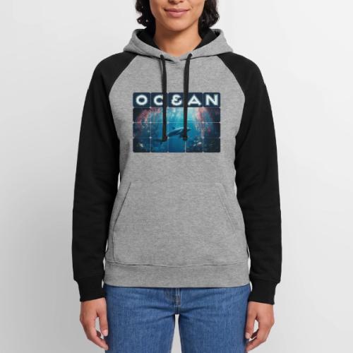 Ocean: Blue Grace - Unisex Colorblock Hoodie