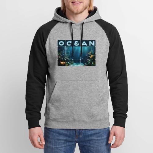 Ocean: Rainbow Reef Life - Unisex Colorblock Hoodie