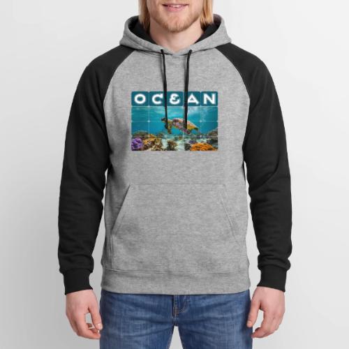 Ocean: Gentle Voyager - Unisex Colorblock Hoodie
